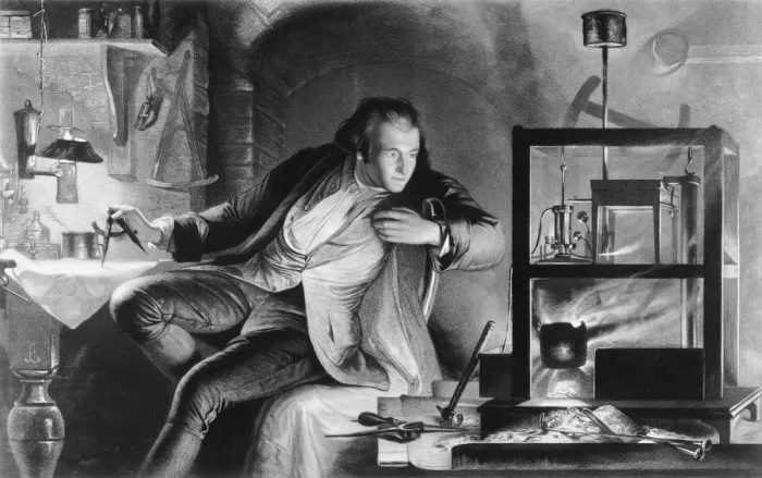 Framed Print : James Watt as a young man, c1769. Artist: James Scott Framed Print : James Watt as a young man, c1769. Artist: James Scott