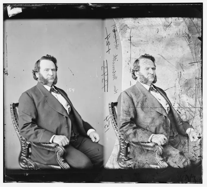 Framed Print : James Willis Nesmith of Oregon, between 1865 and 1880. Creator: Unknown Framed Print : James Willis Nesmith of Oregon, between 1865 and 1880. Creator: Unknown