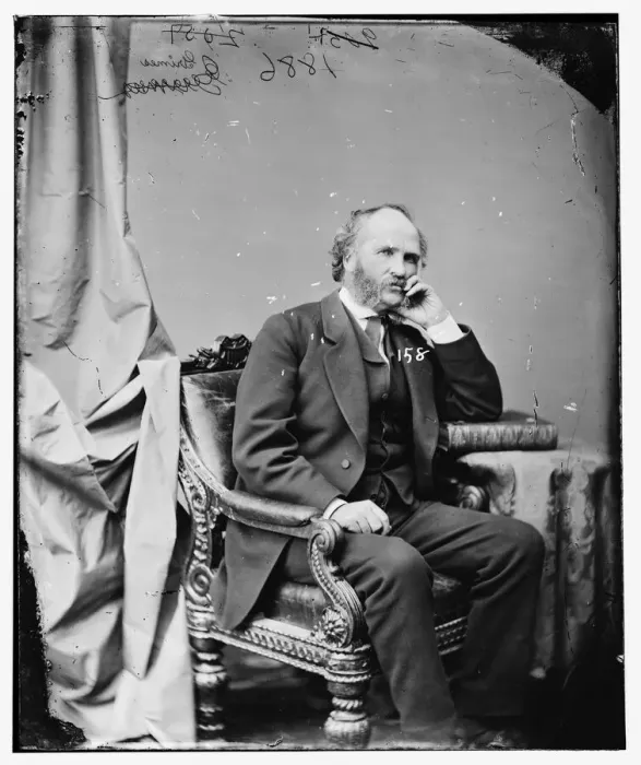 Framed Print : James Wilson Grimes of Iowa, between 1860 and 1875. Creator: Unknown Framed Print : James Wilson Grimes of Iowa, between 1860 and 1875. Creator: Unknown