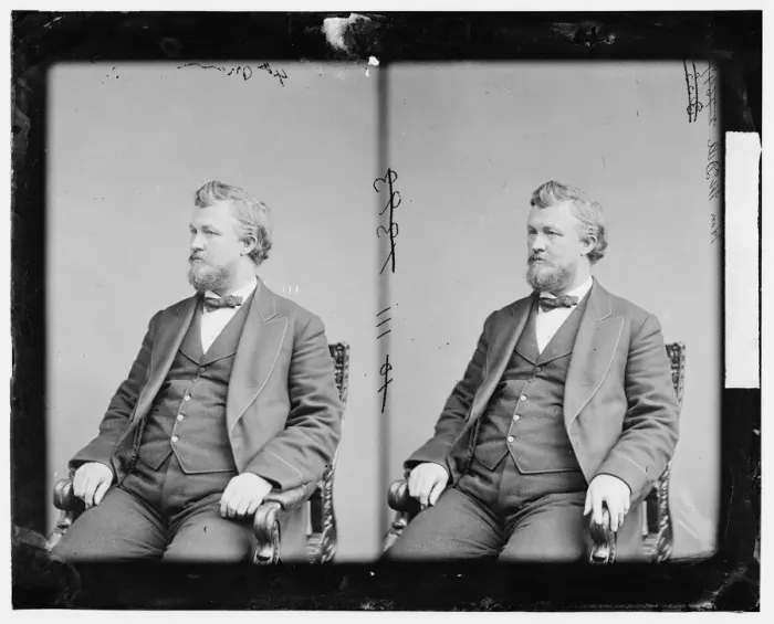 Framed Print : James Wilson McDill of Iowa, between 1865 and 1880. Creator: Unknown Framed Print : James Wilson McDill of Iowa, between 1865 and 1880. Creator: Unknown