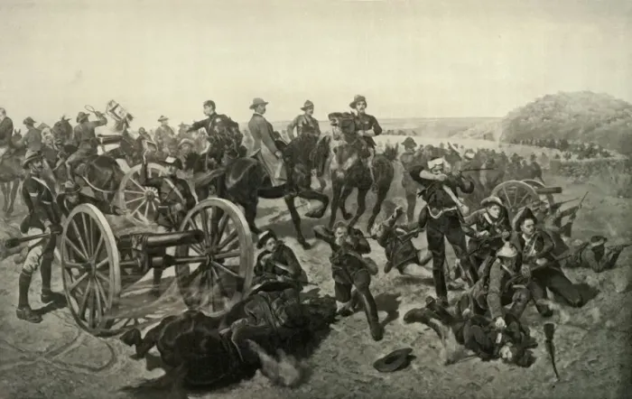Framed Print : Jamesons Last Stand - the Battle of Doornkop, 2nd January 1896, 1900 Framed Print : Jamesons Last Stand - the Battle of Doornkop, 2nd January 1896, 1900