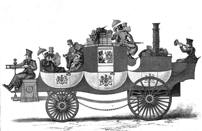 Framed Print : Jamess Steam Carriage, 1810, 1888. Creator: Unknown Framed Print : Jamess Steam Carriage, 1810, 1888. Creator: Unknown