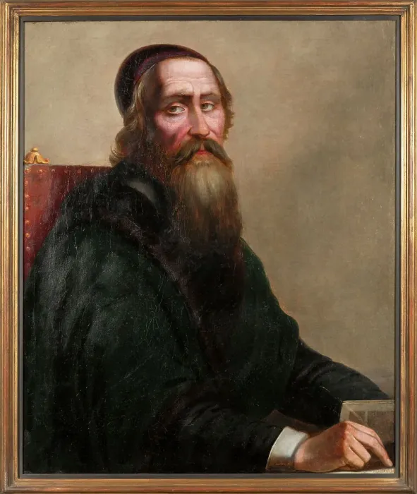 Framed Print : Jan Amos Comenius (1592-1670), 1850s. Creator: Hellich, Josef Vojtech (1807-1880) Framed Print : Jan Amos Comenius (1592-1670), 1850s. Creator: Hellich, Josef Vojtech (1807-1880)
