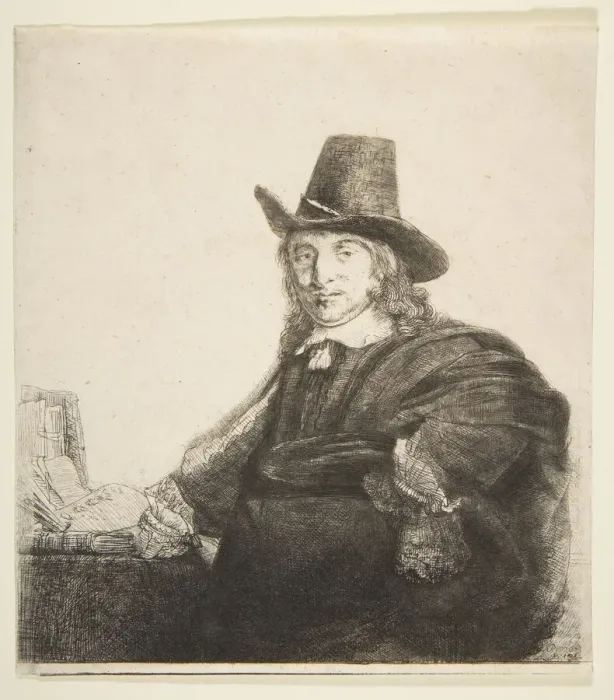 Framed Print : Jan Asselijn, Painter (Krabbetje), ca. 1646. Creator: Rembrandt Harmensz van Rijn Framed Print : Jan Asselijn, Painter (Krabbetje), ca. 1646. Creator: Rembrandt Harmensz van Rijn