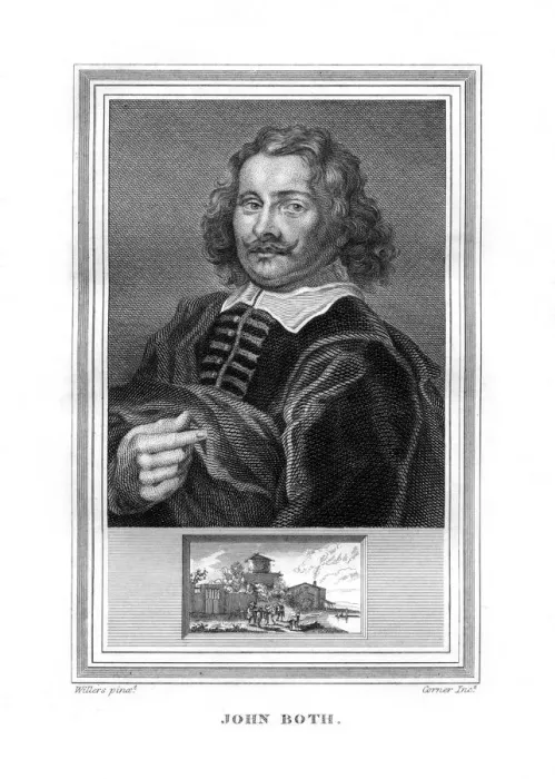 Framed Print : Jan Dirksz Both, Dutch Baroque era painter, (1825). Artist: John Corner Framed Print : Jan Dirksz Both, Dutch Baroque era painter, (1825). Artist: John Corner