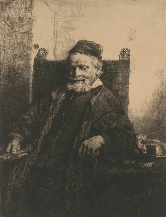 Framed Print : Jan Lutma, 1656. 1656. Creator: Rembrandt Harmensz van Rijn Framed Print : Jan Lutma, 1656. 1656. Creator: Rembrandt Harmensz van Rijn
