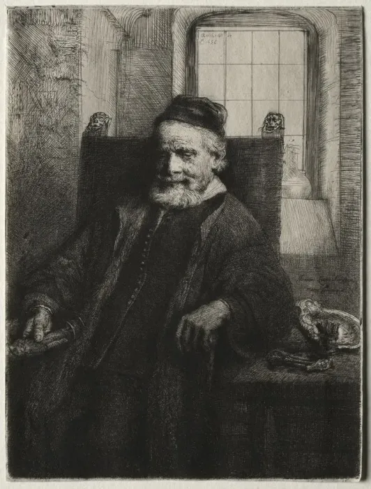 Framed Print : Jan Lutma, Goldsmith, 1656. Creator: Rembrandt van Rijn (Dutch, 1606-1669) Framed Print : Jan Lutma, Goldsmith, 1656. Creator: Rembrandt van Rijn (Dutch, 1606-1669)