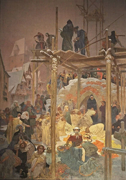 Jan Milic z Kromerize (The cycle The Slav Epic). Artist: Mucha, Alfons Marie (1860-1939)