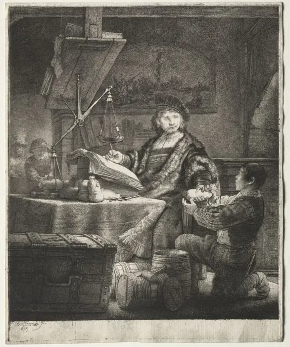 Framed Print : Jan Uytenbogaert, 1639. Creator: Rembrandt van Rijn (Dutch, 1606-1669) Framed Print : Jan Uytenbogaert, 1639. Creator: Rembrandt van Rijn (Dutch, 1606-1669)