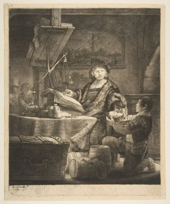 Framed Print : Jan Uytenbogaert (The Gold Weigher), 1639. Creator: Rembrandt Harmensz van Rijn Framed Print : Jan Uytenbogaert (The Gold Weigher), 1639. Creator: Rembrandt Harmensz van Rijn
