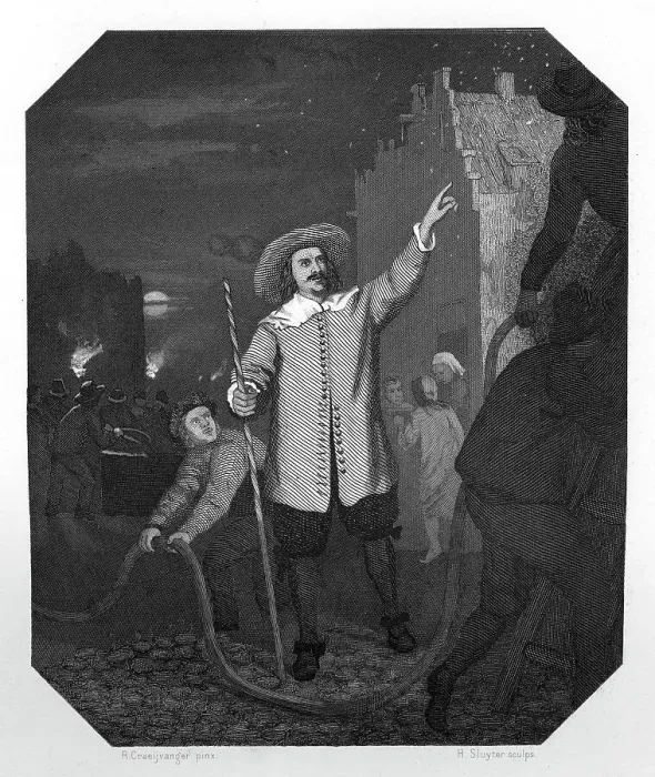 Framed Print : Jan van der Heyden, Dutch Baroque-era painter, draughtsman, printmaker and inventor, c1870. Artist: H Sluyter Framed Print : Jan van der Heyden, Dutch Baroque-era painter, draughtsman, printmaker and inventor, c1870. Artist: H Sluyter