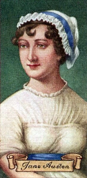 Jane Austen, taken from a series of cigarette cards, 1935