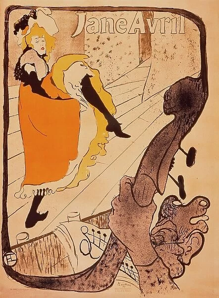 Jane Avril, 1893. Creator: Henri de Toulouse-Lautrec