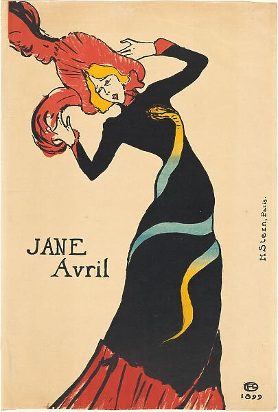Jane Avril, 1899. Creator: Henri de Toulouse-Lautrec