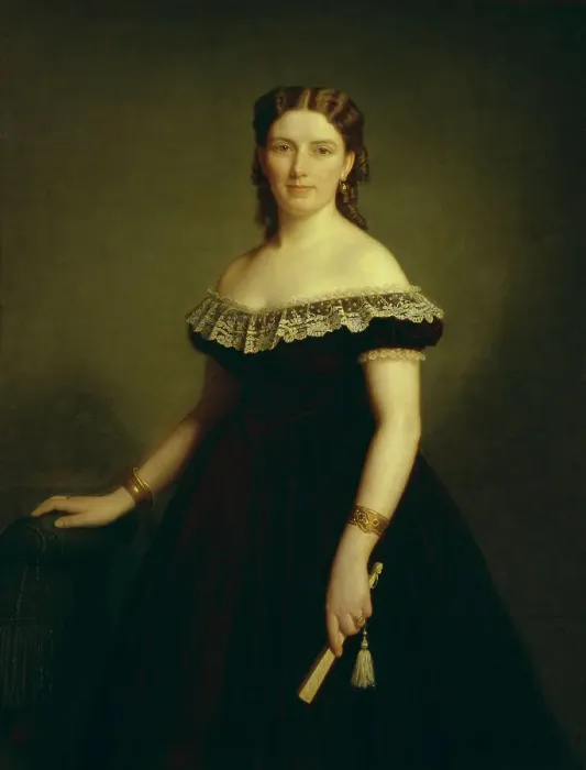 Framed Print : Jane Cederlund, 1869. Creator: Amalia Lindegren Framed Print : Jane Cederlund, 1869. Creator: Amalia Lindegren