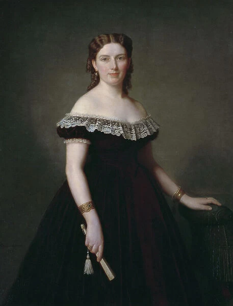 Jane Cederlund, 1869. Creator: Amalia Lindegren