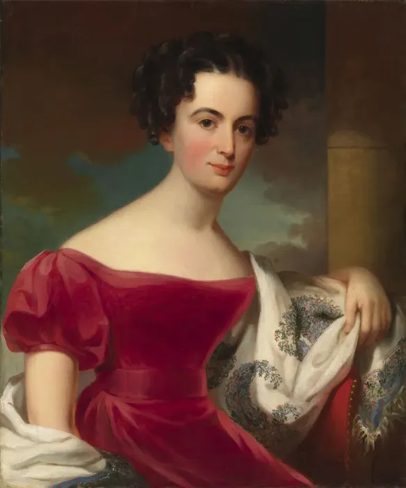 Framed Print : Jane Evans Tevis, 1827. Creator: Jacob Eichholtz Framed Print : Jane Evans Tevis, 1827. Creator: Jacob Eichholtz