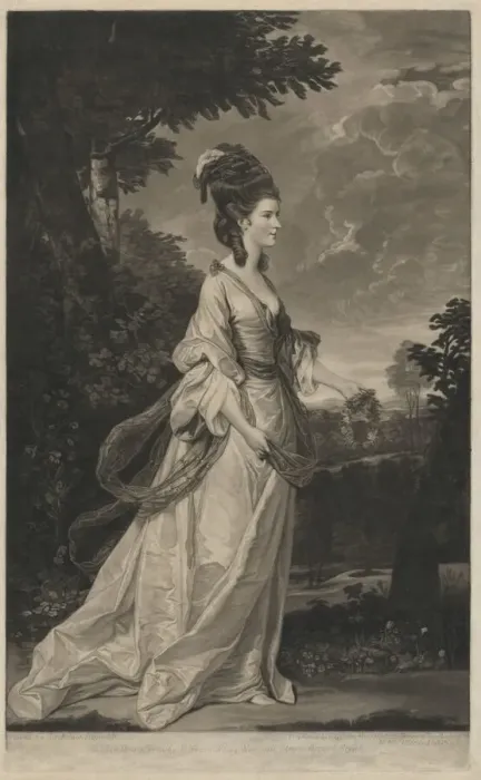 Framed Print : Jane (Fleming), Countess of Harrington, 1780. Creator: Valentine Green Framed Print : Jane (Fleming), Countess of Harrington, 1780. Creator: Valentine Green