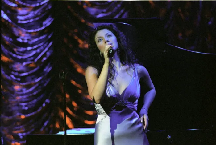 Framed Print : Jane Monheit, Brecon Jazz Festival, Brecon, Powys, Wales, Aug 2004