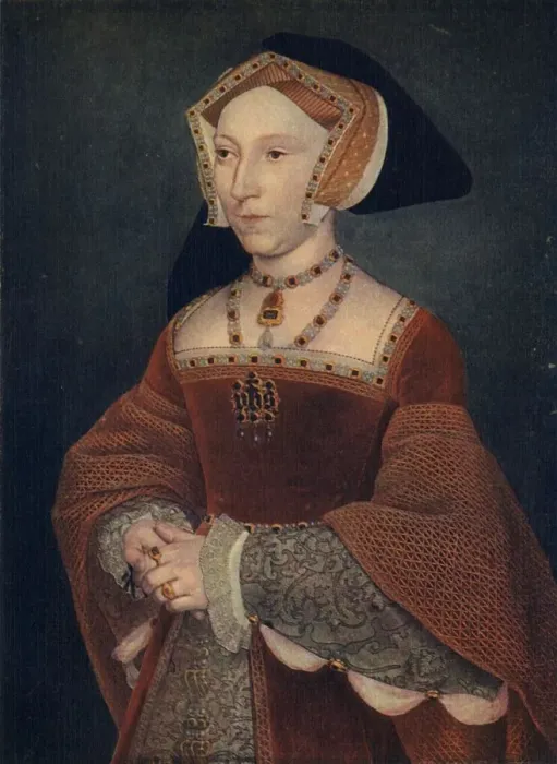 Framed Print : Jane Seymour, 1536-1537, (1909). Artist: Hans Holbein the Younger Framed Print : Jane Seymour, 1536-1537, (1909). Artist: Hans Holbein the Younger