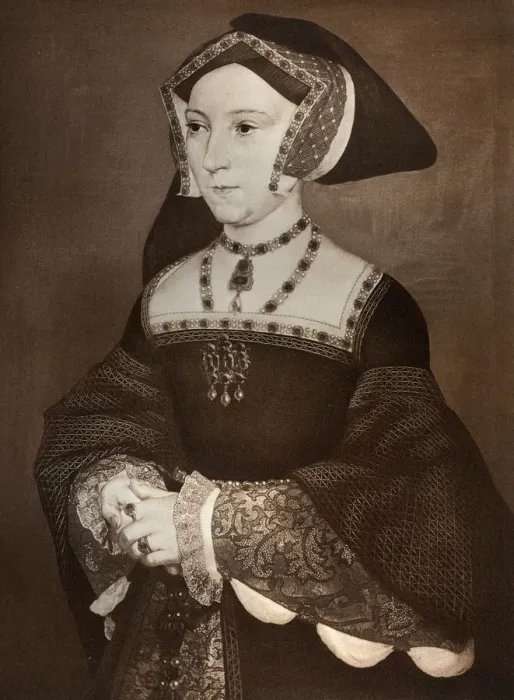 Framed Print : Jane Seymour, 1536, (1902). Artist: Hans Holbein the Younger Framed Print : Jane Seymour, 1536, (1902). Artist: Hans Holbein the Younger