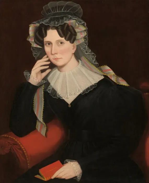 Framed Print : Jane Storm Teller, c. 1835. Creator: Ammi Phillips Framed Print : Jane Storm Teller, c. 1835. Creator: Ammi Phillips