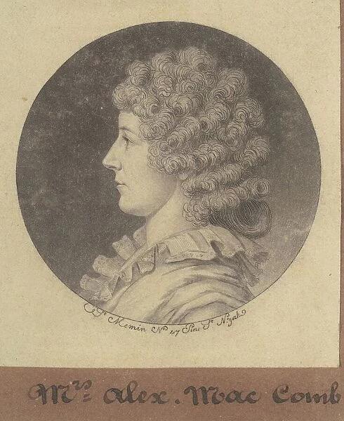 Janette Marshall Macomb, 1797. Creator: Charles Balthazar Julien Fé