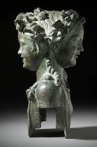 Janiform Herm with Young Male and Female Fauns (image 5 of 13), 1st century B.C.-1st century A.D.. Creator: Unknown