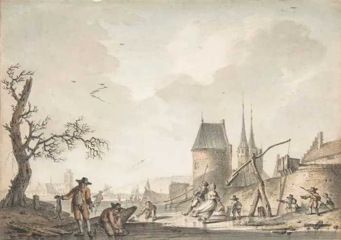 Framed Print : January, 1772. Creator: Hendrik Meijer Framed Print : January, 1772. Creator: Hendrik Meijer