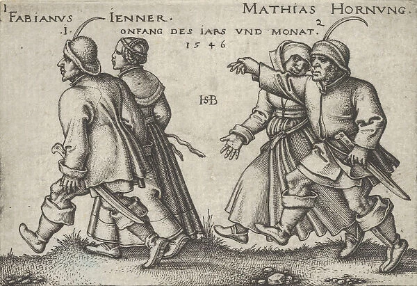 January and February, from The Peasants Feast or the Twelve Months, 1546