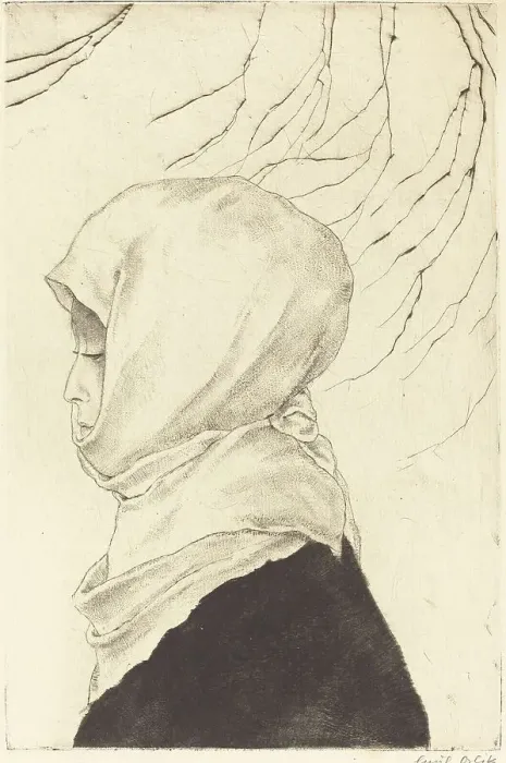 Framed Print : Japanerin im Winterkleid (Japanese Woman in Winter Dress), 1901 / 1902. Creator: Emil Orlik Framed Print : Japanerin im Winterkleid (Japanese Woman in Winter Dress), 1901 / 1902. Creator: Emil Orlik