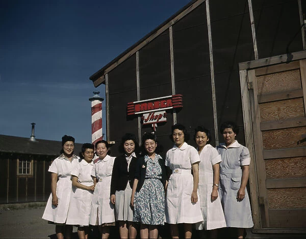 Japanese-American camp, war emergency evac... Tule Lake Relocation Center, Newell, CA, 1942 or 1943. Creator: Unknown