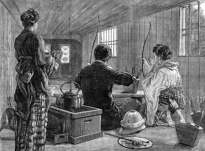 Framed Print : A Japanese archery house in Jeddo, 1881. Creator: Unknown Framed Print : A Japanese archery house in Jeddo, 1881. Creator: Unknown