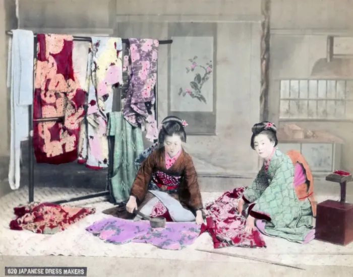 Framed Print : Japanese dressmakers Framed Print : Japanese dressmakers