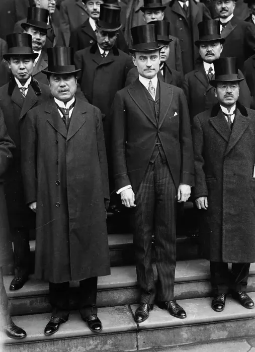 Framed Print : Japanese financiers in New York, 1917. Creator: Bain News Service Framed Print : Japanese financiers in New York, 1917. Creator: Bain News Service