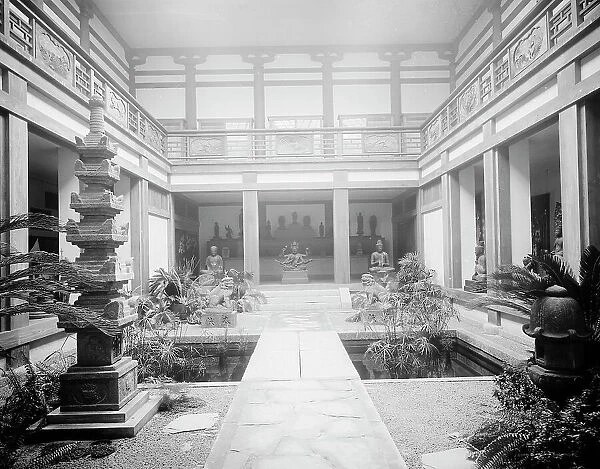 Japanese Garden, Museum of Fine Arts, Boston, Mass. c.between 1910 and 1920. Creator: Unknown