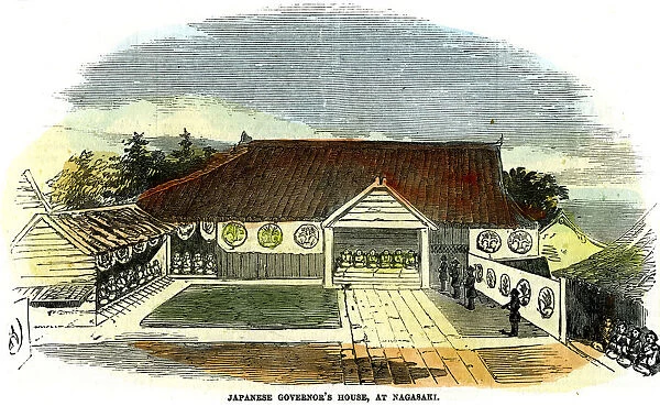 Japanese governors house, at Nagasaki, Japan, 1855