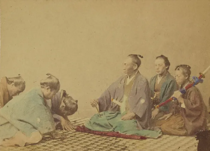 Framed Print : Japanese High Officers. 1865-1870. Creator: Unknown Framed Print : Japanese High Officers. 1865-1870. Creator: Unknown