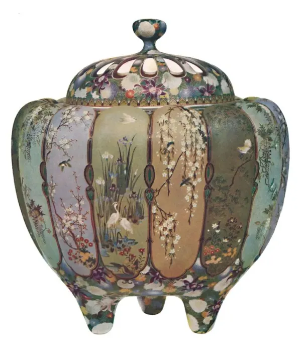 Framed Print : Japanese incense burner - Cloisonne ware, 1914. Creator: Unknown Framed Print : Japanese incense burner - Cloisonne ware, 1914. Creator: Unknown