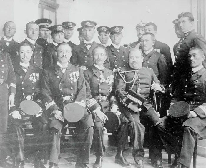 Framed Print : Japanese in Mexico, between c1910 and c1915. Creator: Bain News Service Framed Print : Japanese in Mexico, between c1910 and c1915. Creator: Bain News Service