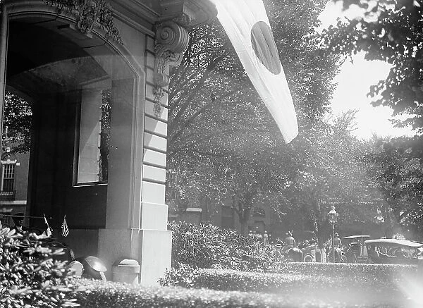 Japanese Mission To U.S. - Arrival at Residence, 1917. Creator: Harris & Ewing. Japanese Mission To U.S. - Arrival at Residence, 1917. Creator: Harris & Ewing