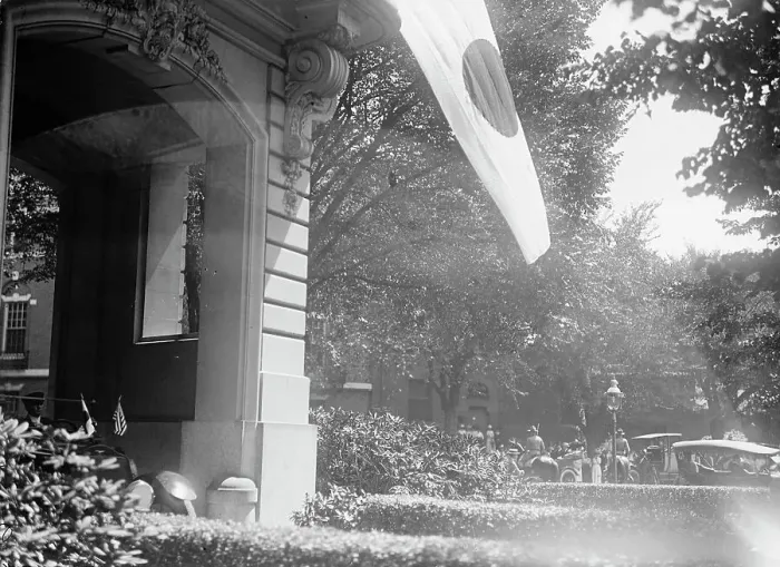 Framed Print : Japanese Mission To U.S. - Arrival at Residence, 1917. Creator: Harris & Ewing. Japanese Mission To U.S. - Arrival at Residence, 1917. Creator: Harris & Ewing Framed Print : Japanese Mission To U.S. - Arrival at Residence, 1917. Creator: Harris & Ewing. Japanese Mission To U.S. - Arrival at Residence, 1917. Creator: Harris & Ewing