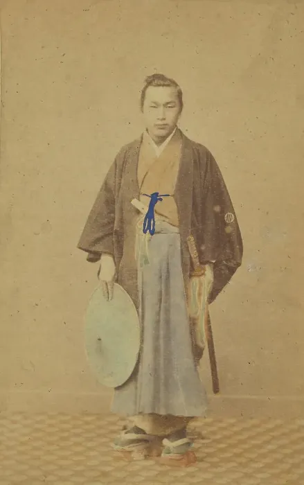 Framed Print : Japanese Naval Officer. 1865-1875. Creator: Unknown Framed Print : Japanese Naval Officer. 1865-1875. Creator: Unknown