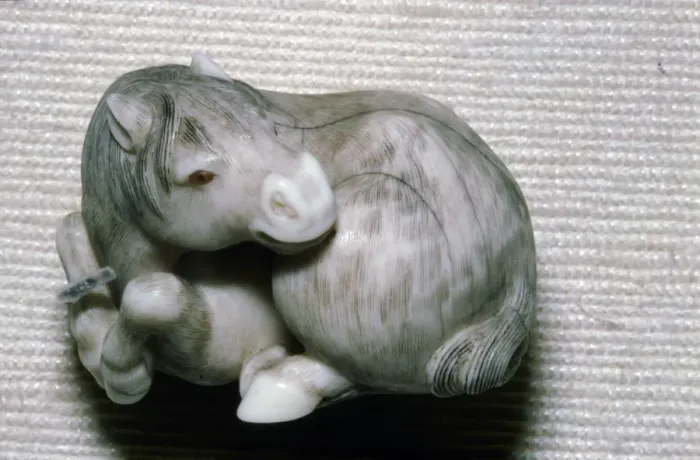 Framed Print : Japanese Netsuke Horse Framed Print : Japanese Netsuke Horse