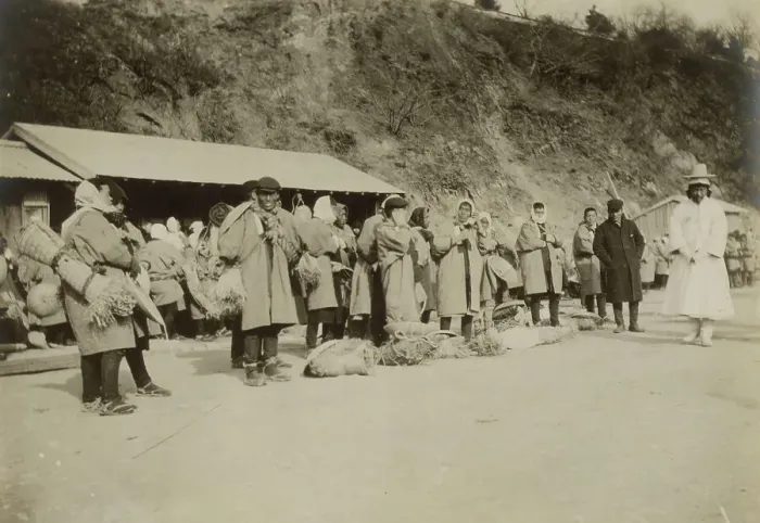 Framed Print : Japanese ready to start on march to Seoul, c1904. Creator: Robert Lee Dunn Framed Print : Japanese ready to start on march to Seoul, c1904. Creator: Robert Lee Dunn