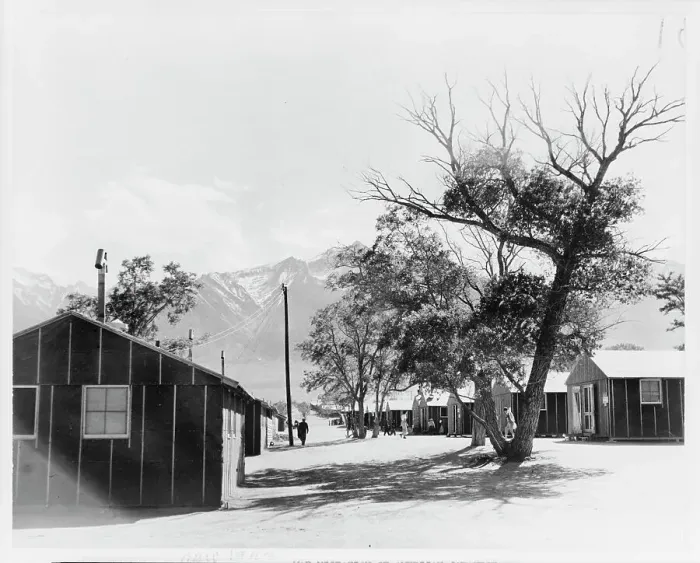 Framed Print : Japanese relocation, California, 1942. Creator: Dorothea Lange Framed Print : Japanese relocation, California, 1942. Creator: Dorothea Lange
