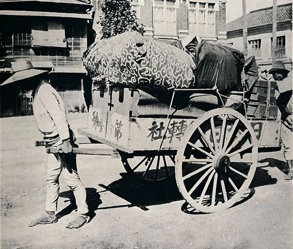 The Japanese are not slave to possessions. Most can move house by hand-cart, c1900, (1921). Artist: Julian Leonard Street