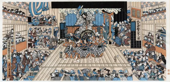 Framed Print : Japanese theatre scene Framed Print : Japanese theatre scene
