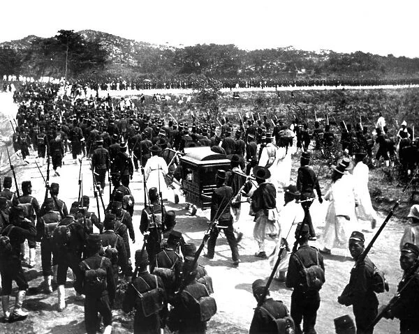 Japanese troops, Korea, 1900