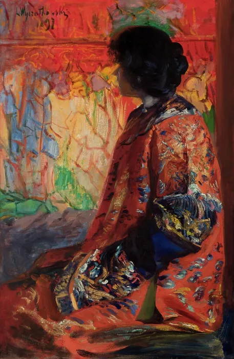 Framed Print : Japanese Woman, 1897. Creator: Leon Wyczolkowski Framed Print : Japanese Woman, 1897. Creator: Leon Wyczolkowski